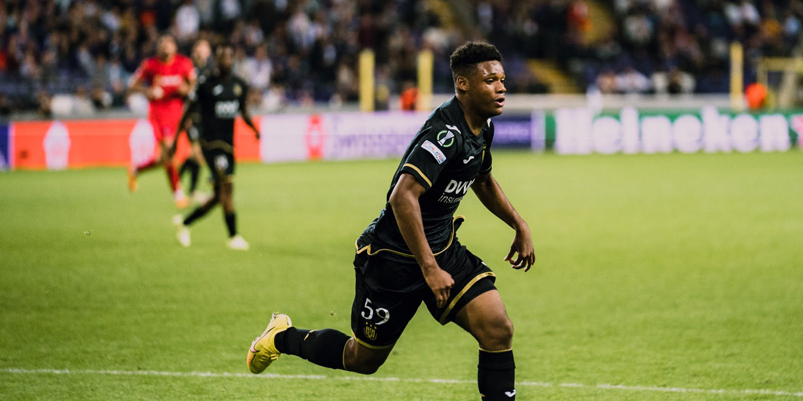 Duranville next to Lukaku in Anderlecht's Jupiler Pro League ranks