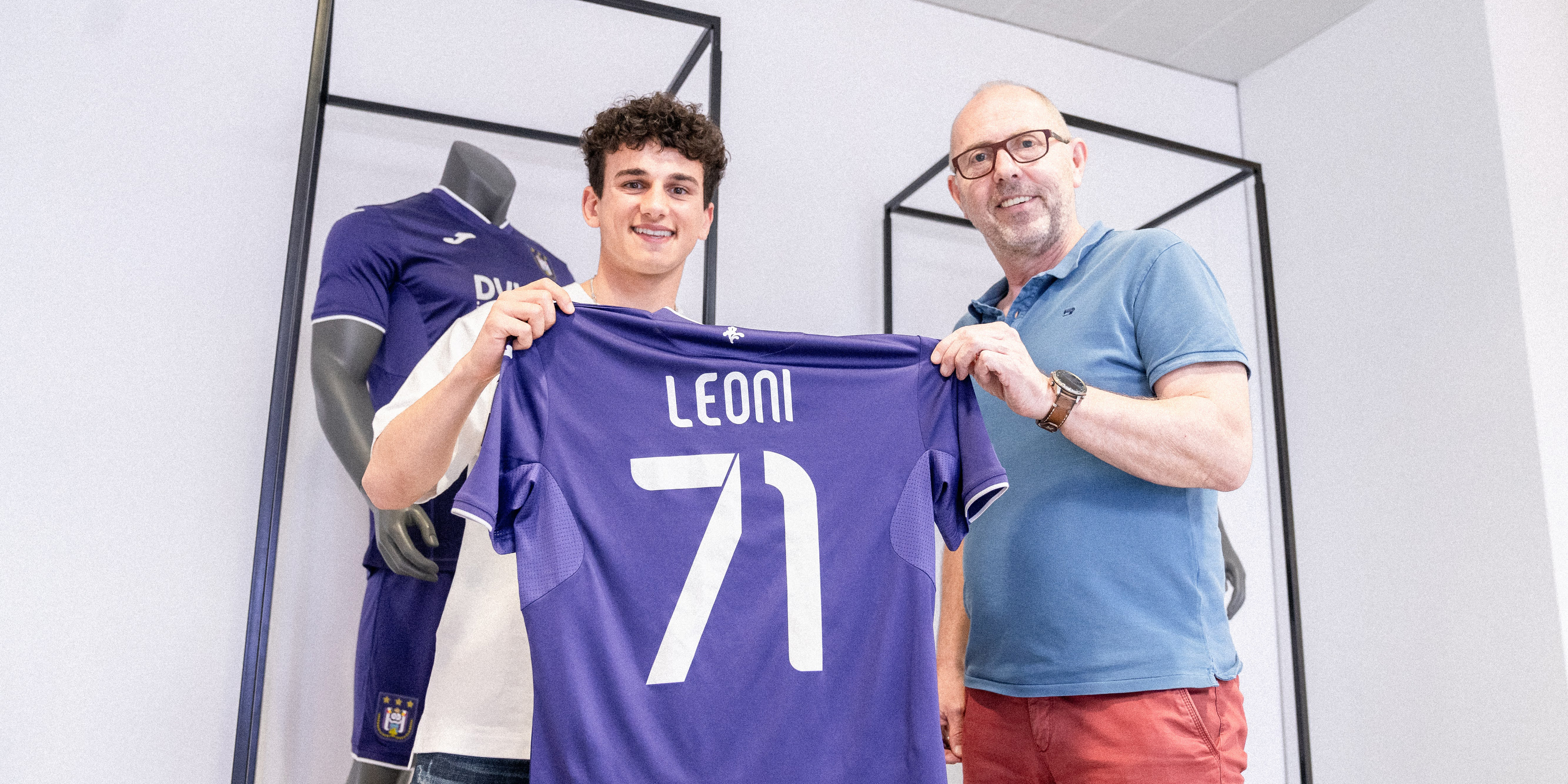 NEERPEDE, BELGIUM - AUGUST 04 : Theo Leoni during the photoshoot of Rsc  Anderlecht Futures on