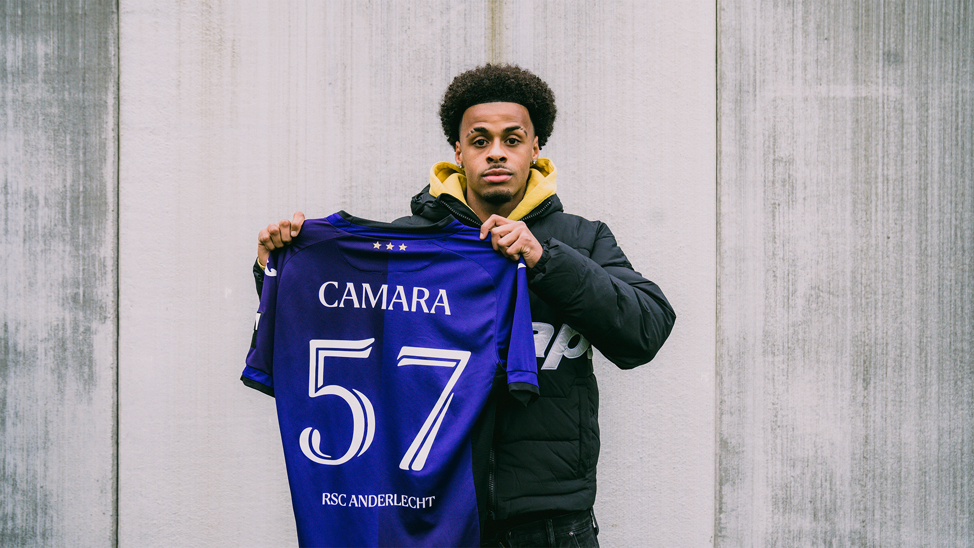 Ilay Camara (57) of RSC Anderlecht pictured during a soccer game between  KMSK Deinze and RSC Anderlecht Futures youth team during the 22 nd matchday  in the Challenger Pro League for the