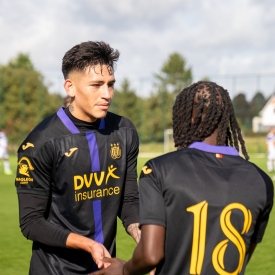 NEERPEDE, BELGIUM - AUGUST 04 : Lucas Stassin during the photoshoot of Rsc Anderlecht Futures on