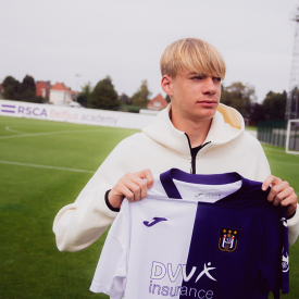 NEERPEDE, BELGIUM - AUGUST 04 : Ethan Butera during the photoshoot of Rsc  Anderlecht Futures on