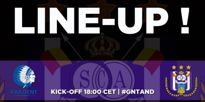 Embedded thumbnail for KAA Gent - RSCA : starting line-up!