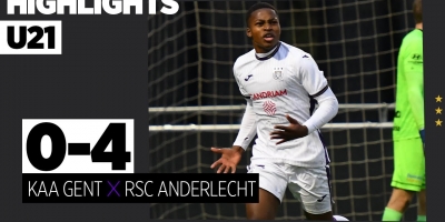 Embedded thumbnail for Highlights U21: KAA Gent 0-4 RSCA