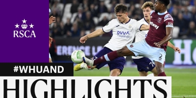 Embedded thumbnail for HIGHLIGHTS: West Ham United - RSC Anderlecht 