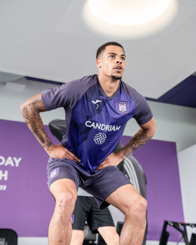 Anderlecht's Lukas Nmecha celebrates after scoring during a soccer match  between RSC Anderlecht and, Stock Photo, Picture And Rights Managed  Image. Pic. VPM-2691467