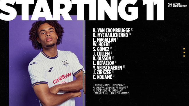 The starting line-up for #EUPAND. Come on you Mauves!