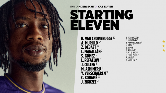 The starting line-up for #ANDEUP. Come on you Mauves!