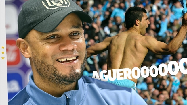 Embedded thumbnail for Vincent Kompany pays homage to Sergio Agüero