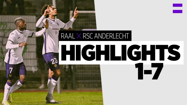 Embedded thumbnail for Highlights: RAAL - RSC Anderlecht