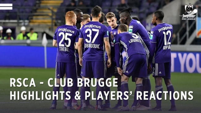 Embedded thumbnail for Highlights &amp;amp; players&amp;#39; reactions after RSCA-Club Brugge